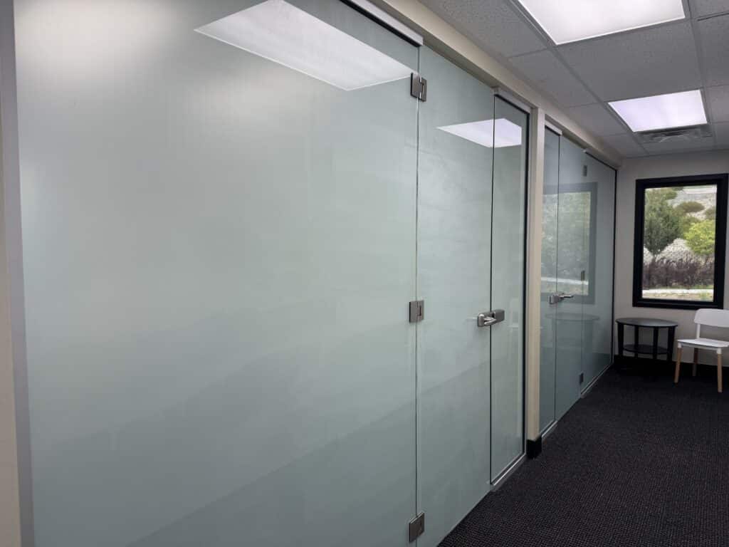 interior office window tinting Utah